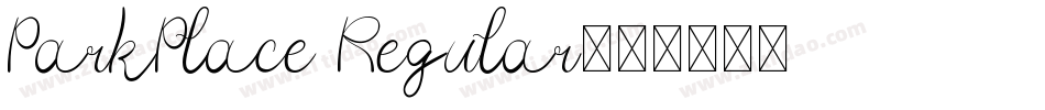 ParkPlace Regular字体转换
